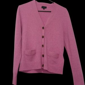 J. Crew Rose Pink Italian Cashmere Cardigan